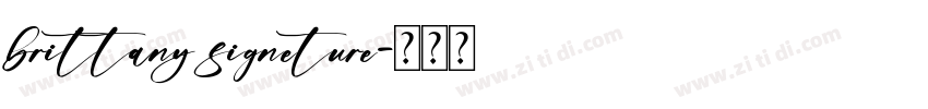 brittany signeture字体转换